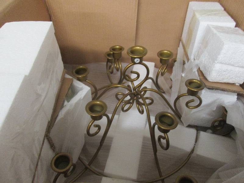 3-Light Candelabrum open box, missi...