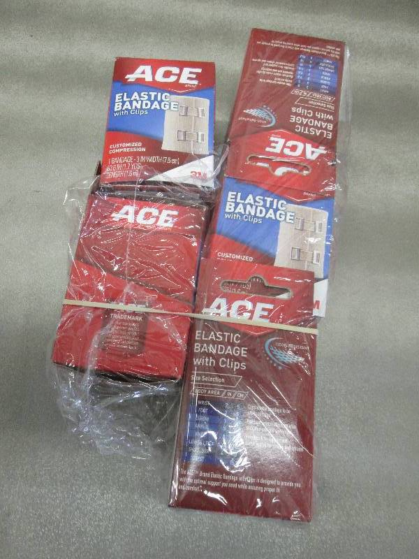 Lot of 5 ACE Elastic Bandage w Cli...