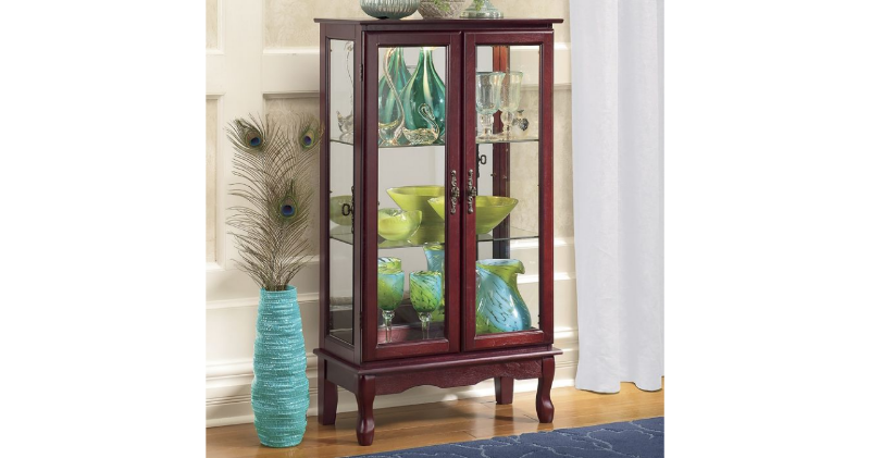 2-Door Lighted Cabinet open box Ret...