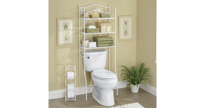 White Bath Storage Set open box Ret...