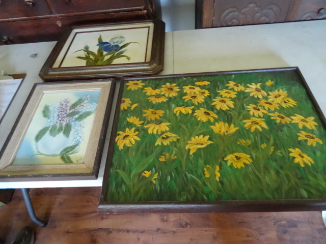 lot 55 image: Framed Qty. 3, Oil On Canvas