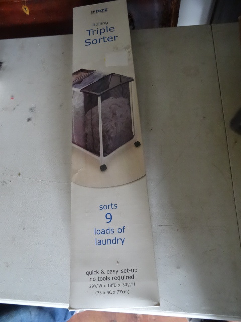 lot 116 image: Triple Laundry Sorter In Box