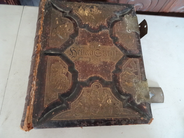 lot 122 image: Antique Bible Copyright 1889