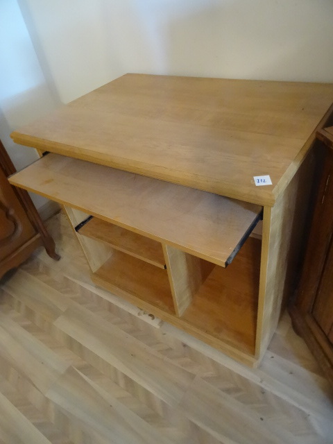 lot 212 image: Computer Desk WPull Out Tray