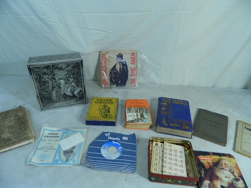 lot 18 image: Vintage Books, Records, and Games