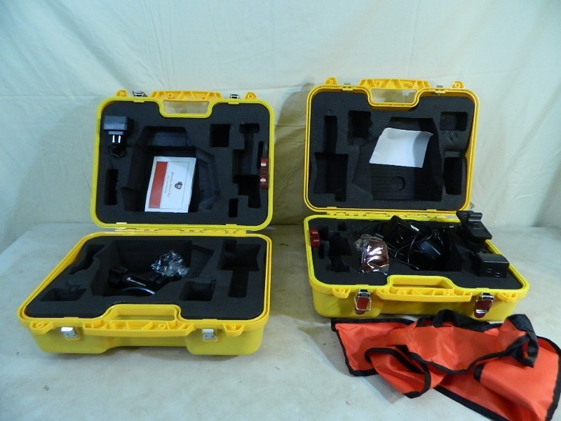 lot 42 image: 2 New Laser Level CASES with Accessories