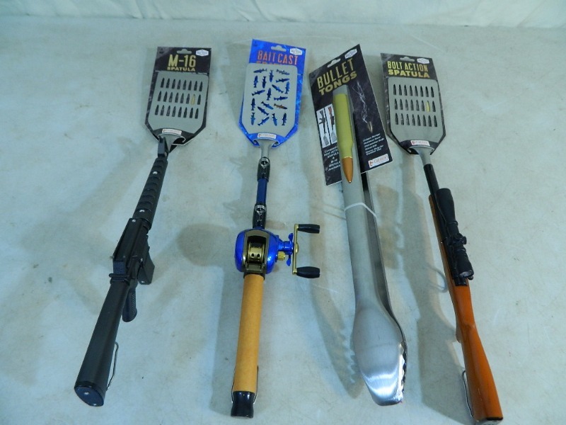 lot 74 image: 4 New Novelty BBQ Tools