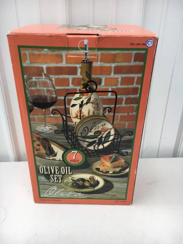 lot 57 image: Olive Oil 7 Piece Set