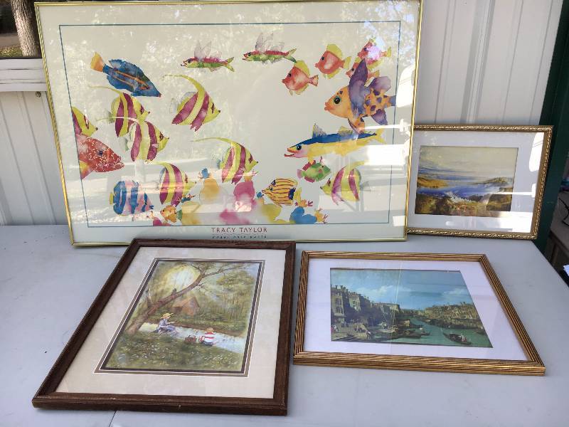 lot 80 image: Framed Art Lot