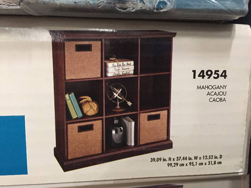 ClosetMaid 37 in. x 39 in. Mahogany 9-Cube Organizer