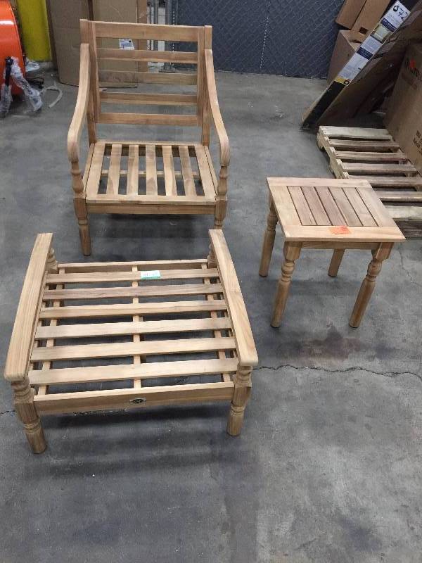 Hampton Bay Old Town Teak Patio Lounge Chair And Ottman Kx Real Hampton Bay Old Town Teak Patio Lounge Chair And Ottman Kx Real Deals Minneapolis Home Improvement Auction K Bid