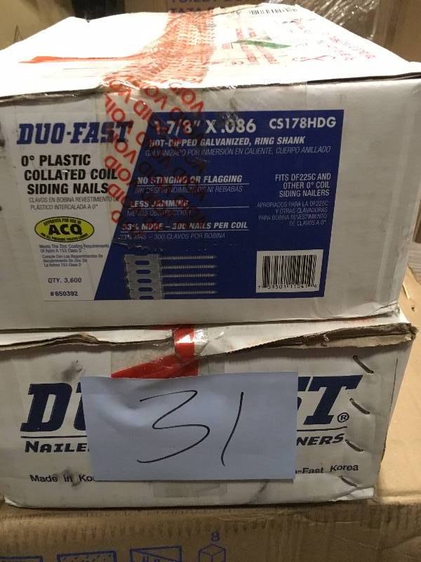 Lot of 2 boxes DuoFast 650392 178 In. x 0.086 In. HDG Ring Coil 3.6 m