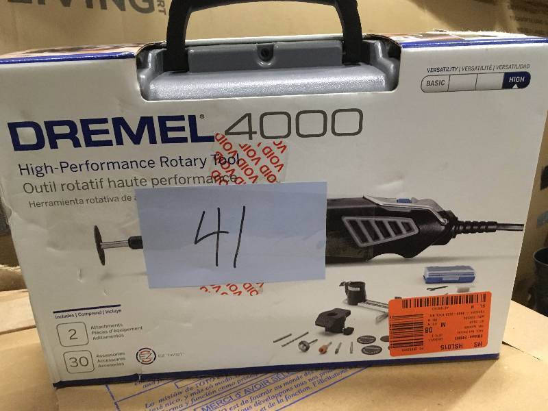 Dremel 4000-434 High Performance Rotary Tool Kit with Variable Speed Rotary Tool, 2 Attachments and 30 Accessories new