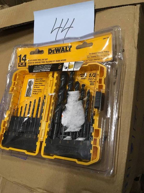 Dewalt Black Oxide Drill Bit Set 14 PC new