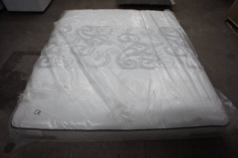 lot 1 image: AS- IS - SEALY POSTUREPEDIC - CALI KING SIZE  CALIFORNIA KING SIZE - NEWFIELD CUSHION FIRM - MATTRESS