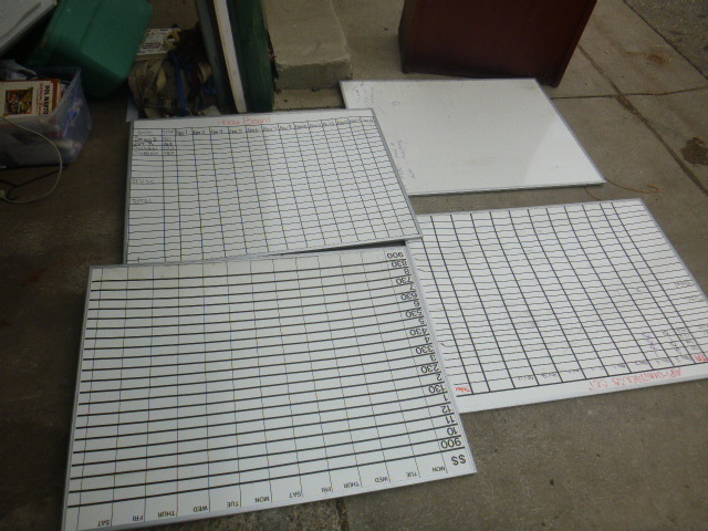 lot 103 image: 4 Dry Marker Boards
