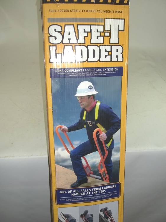 lot 4 image: Qual-Craft Guardian Safe-T Ladder Extension System Model # 10800 Retail $179.00
