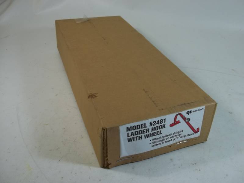 lot 8 image: Qual-Craft Guardian Ladder Hook with wheels # 2481 Retail 37.00