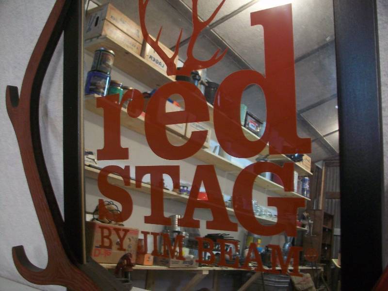 lot 36 image: Red Stag Mirror