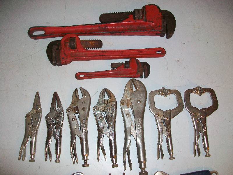 lot 125 image: Vise Grips and Wrenches