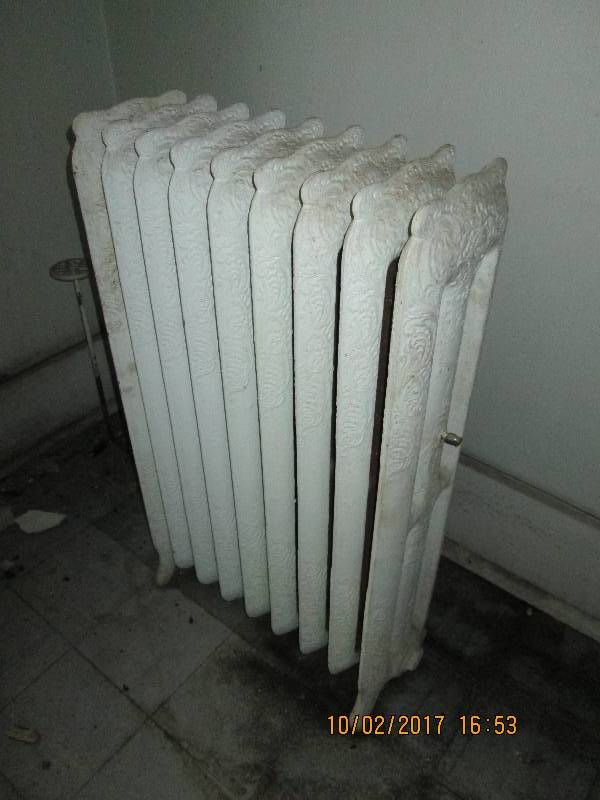Vintage solid metal radiator...