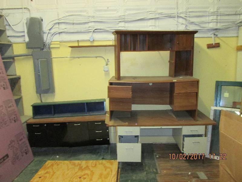 Lot of desks and office furniture...