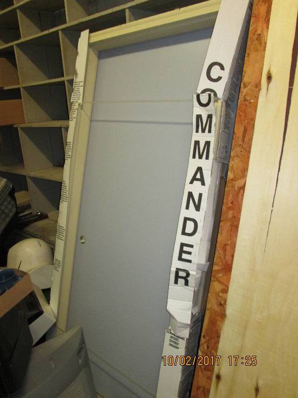Commander exterior steel door, 36 ...