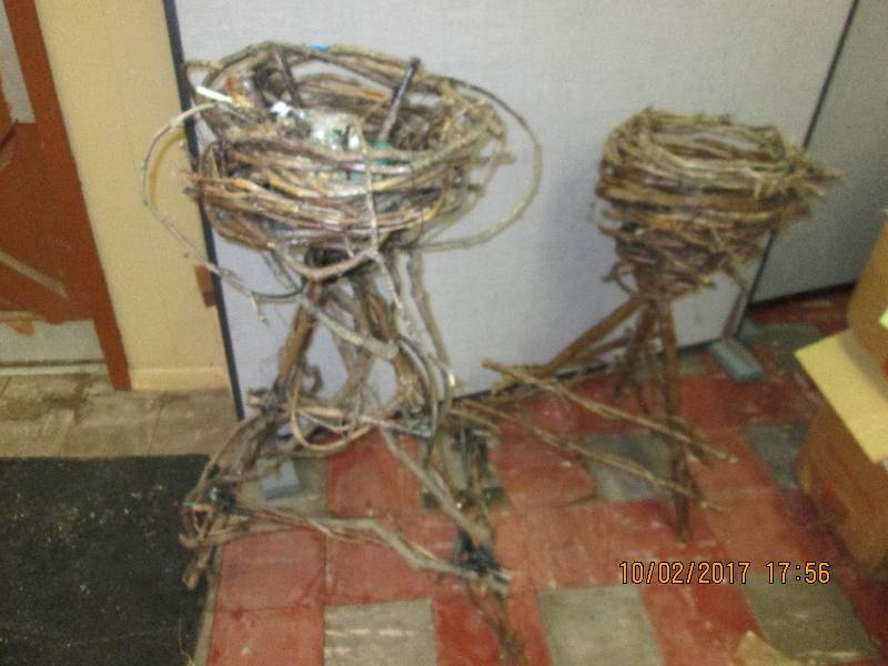 2 large vine planters...