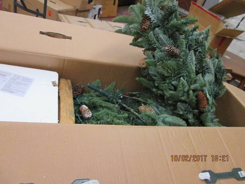 6.5 foot pre lit artificial christm...