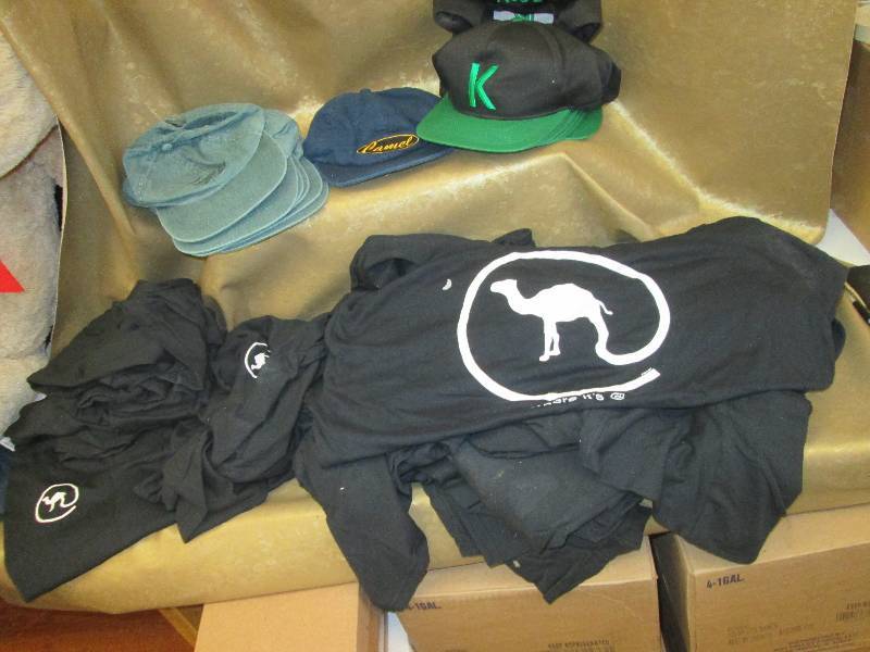 Camel t-shirts, size XL 7 camel cap...