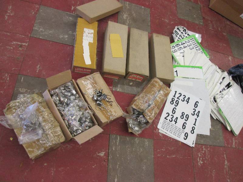 Locks, small envelopes and stick on...