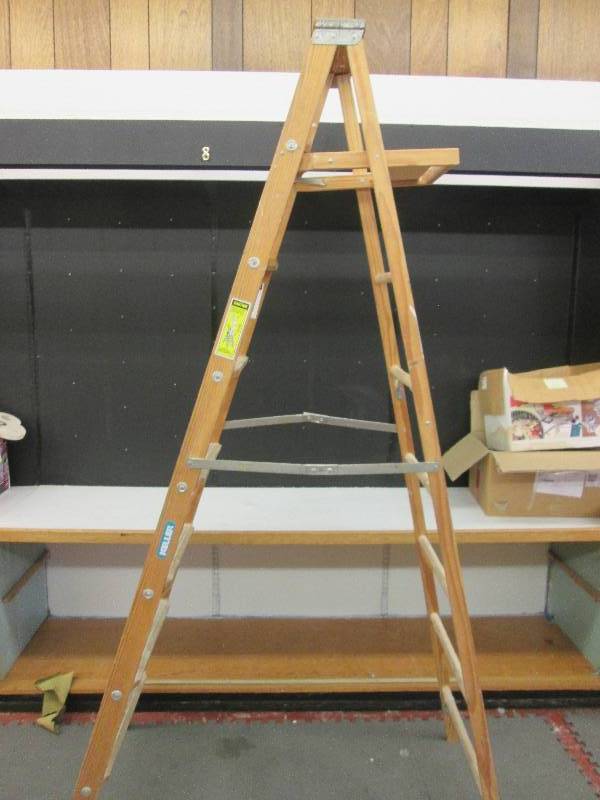 8 Keller wood step ladder...