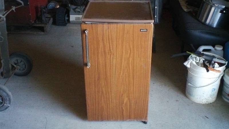 Small fridge.