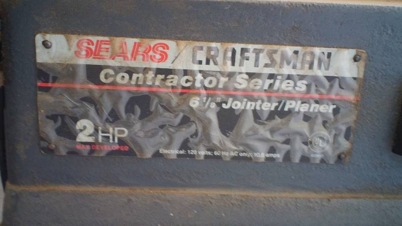 Craftsman jointerplaner