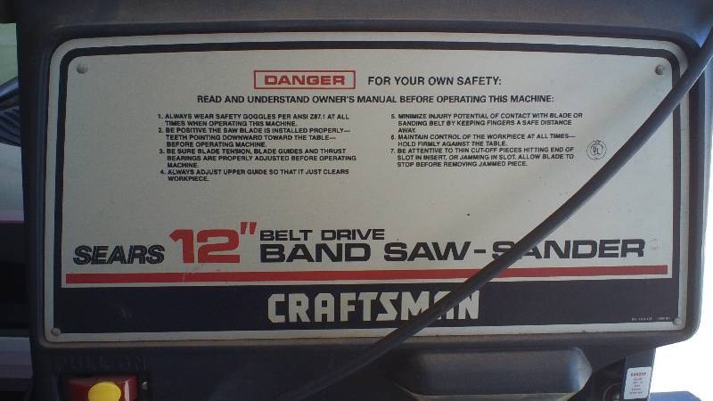 Craftsman Bandsaw