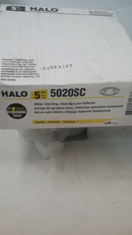 7 Count Halo 5 White Trim Baffle
