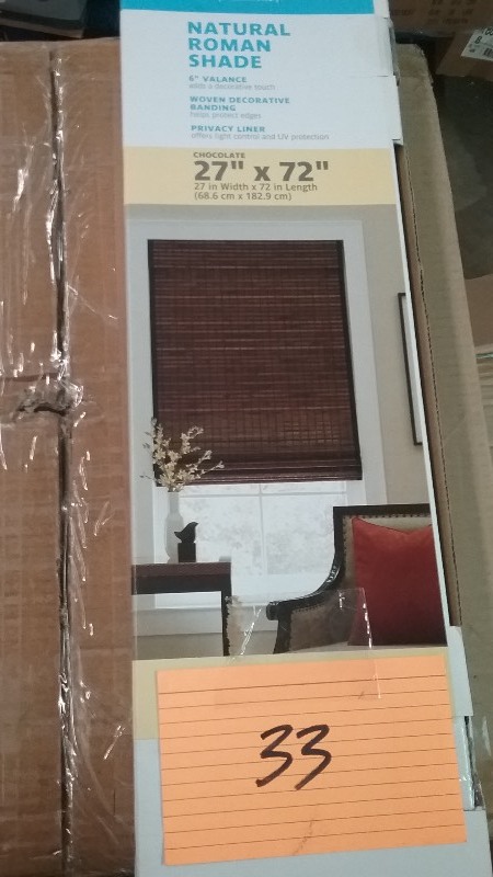 Chocolate Roman Shade Blind