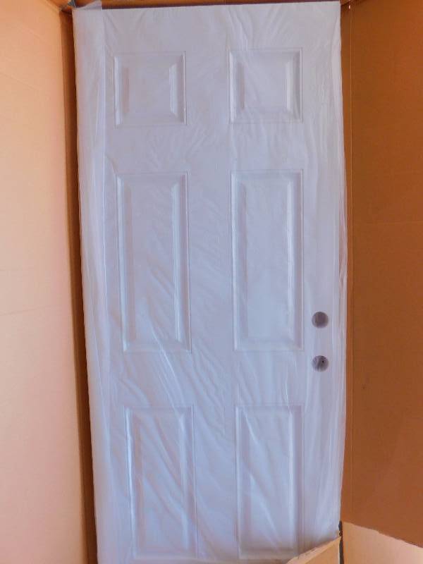 lot 26 image: New 6-Panel Steel Exterior Door