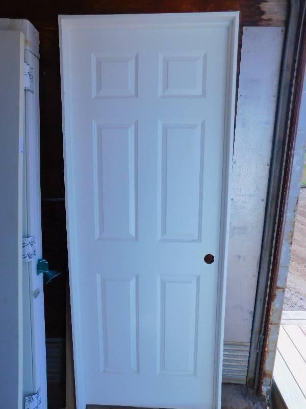 lot 27 image: New 6-Panel MDF Door and Frame