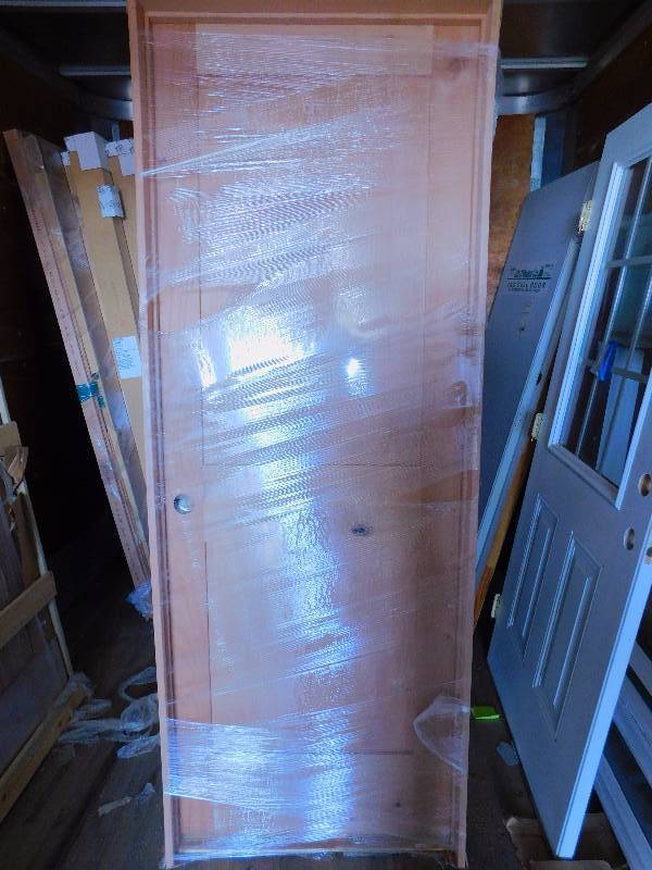 lot 45 image: New Alder 2-Panel Door wFrame