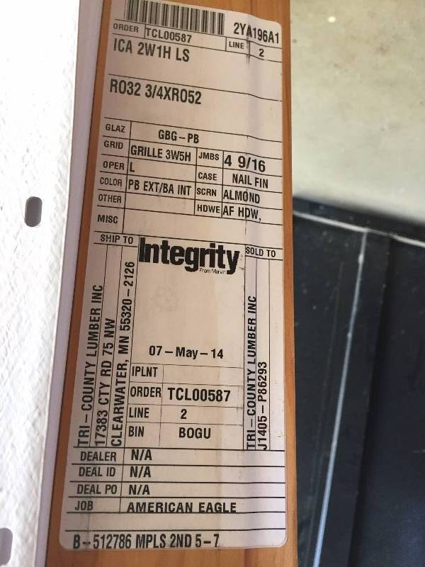 lot 139 image: New Integrity Window