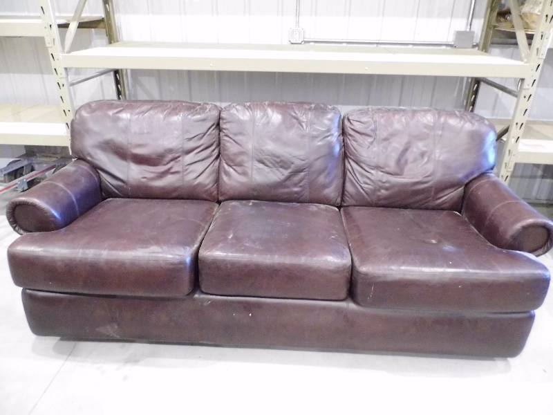 Brown Leather Sofa