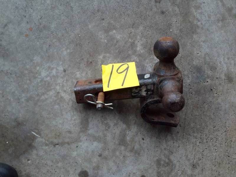 lot 19 image: 3 Way Ball Hitch as pictured