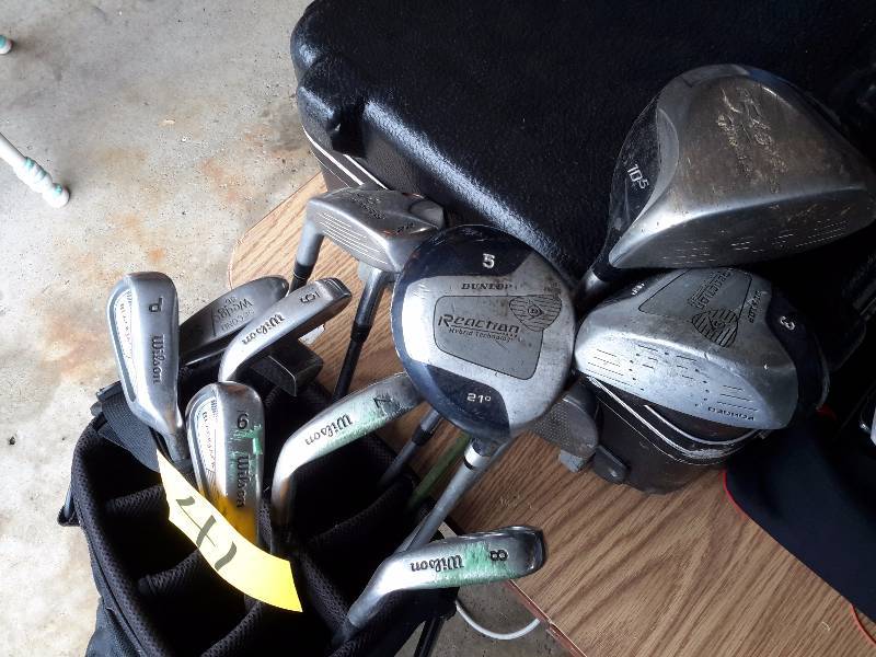 lot 41 image: Set of Wilson and other Golf Clubs as pictured.. Mens