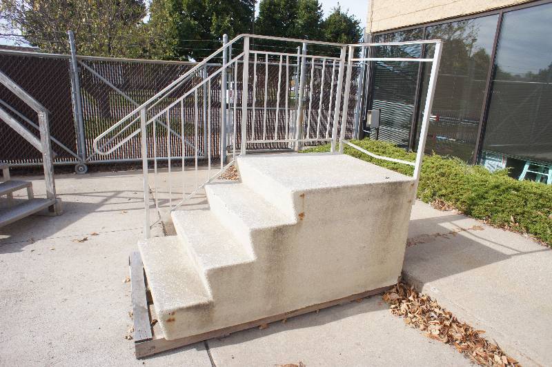lot 14 image: FIBERGLASS JOB TRAILER - UTILITY TRAILER STEPS - PLATFORM - - 38 WIDE X 32 TALL X 70 DEEP