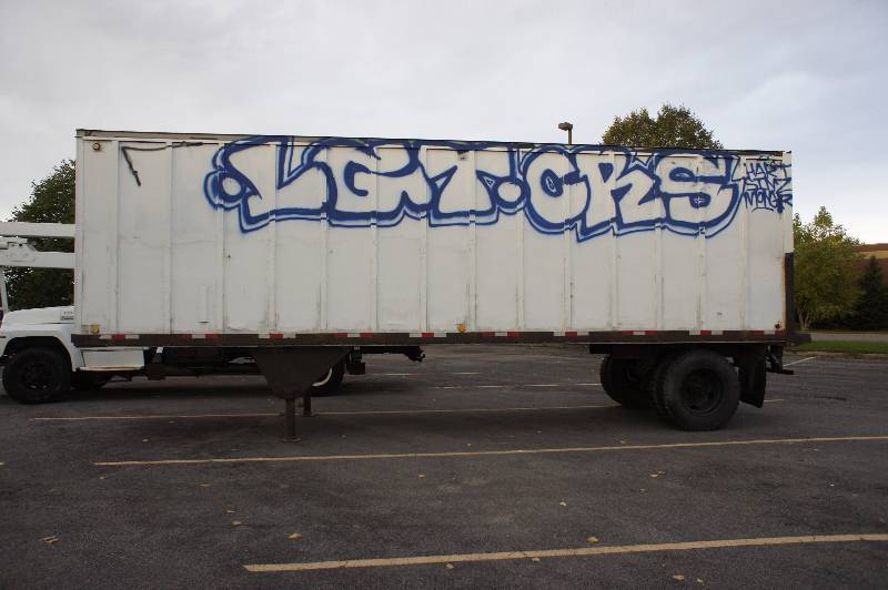 lot 13 image: 1972  - PINES -  UTILITY TRAILER - STORAGE TRAILER - 29 FEET LONG - (#9724)