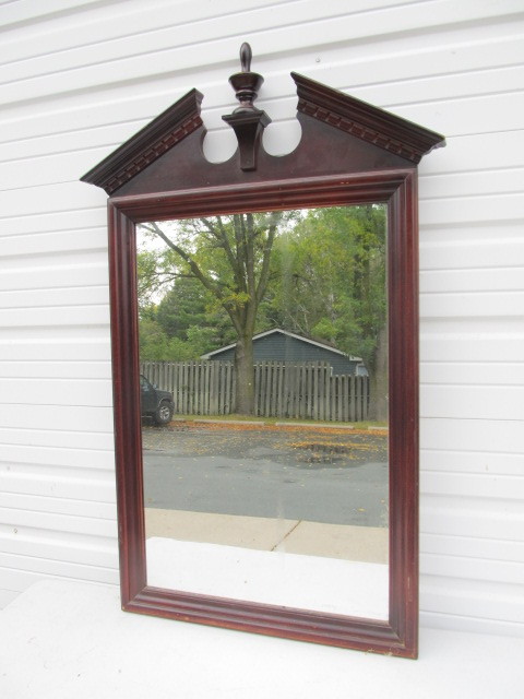lot 50 image: Large Wooden Wall Mirror