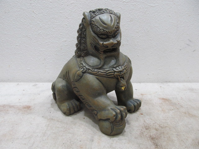 lot 78 image: Heavy Chinese Lion Sculpture