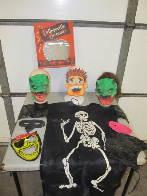lot 153 image: Group of Vintage Halloween CostumesMasks