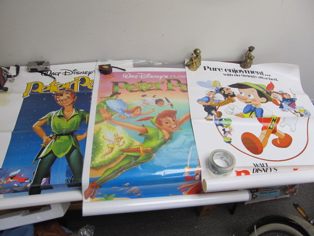 lot 163 image: 3 Vintage Disney Movie Posters